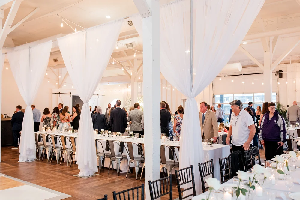 Indoor wedding reception at 14TENN in Nashville
