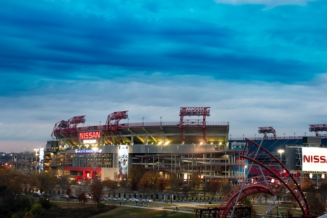 View of Nissan Stadium in Nashville, Tennessee