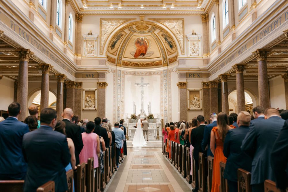 Wedding ceremony in Nashville church