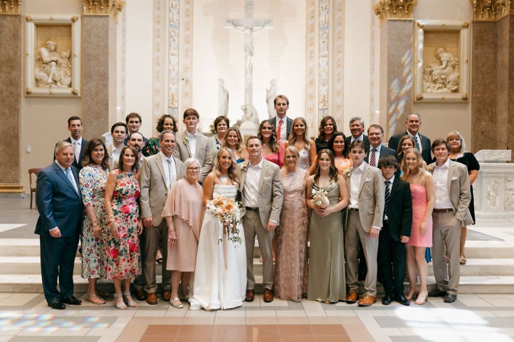 Wedding ceremony in Nashville church