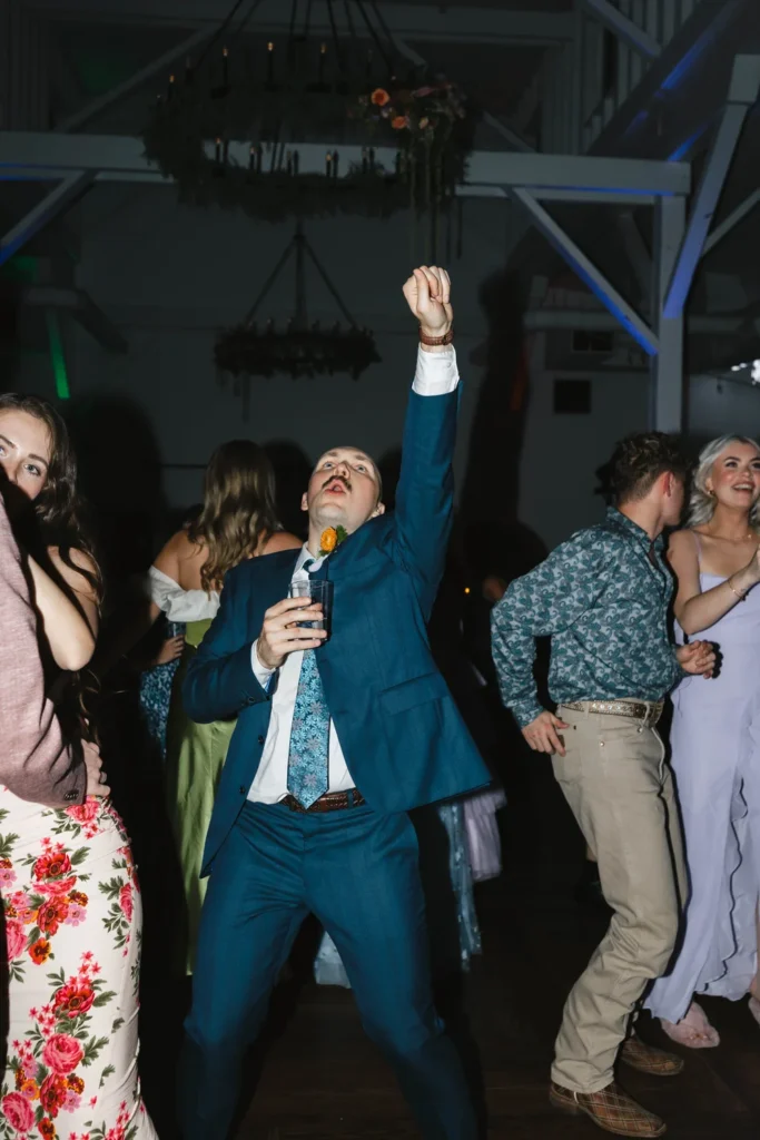 Guests dancing