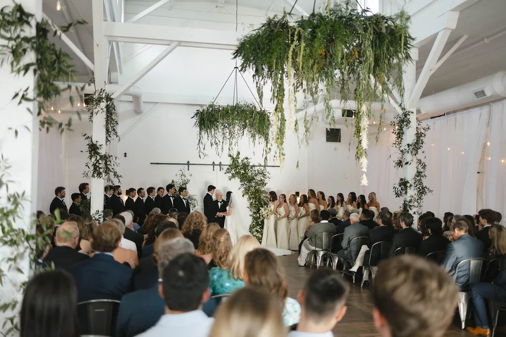 Wedding ceremony at 14TENN in Nashville, TN planned by 828 Planning