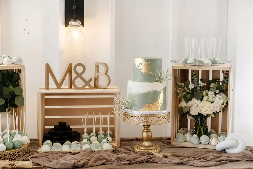 Dessert display at a wedding at 14TENN in Nashville