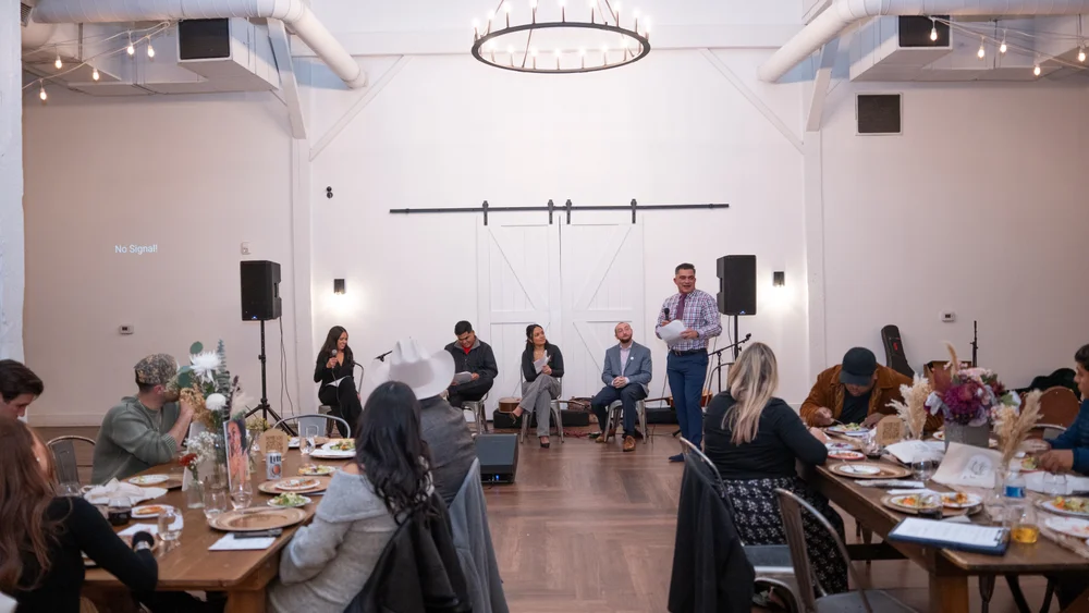 Corporate event panel discussion at 14TENN venue in Nashville TN